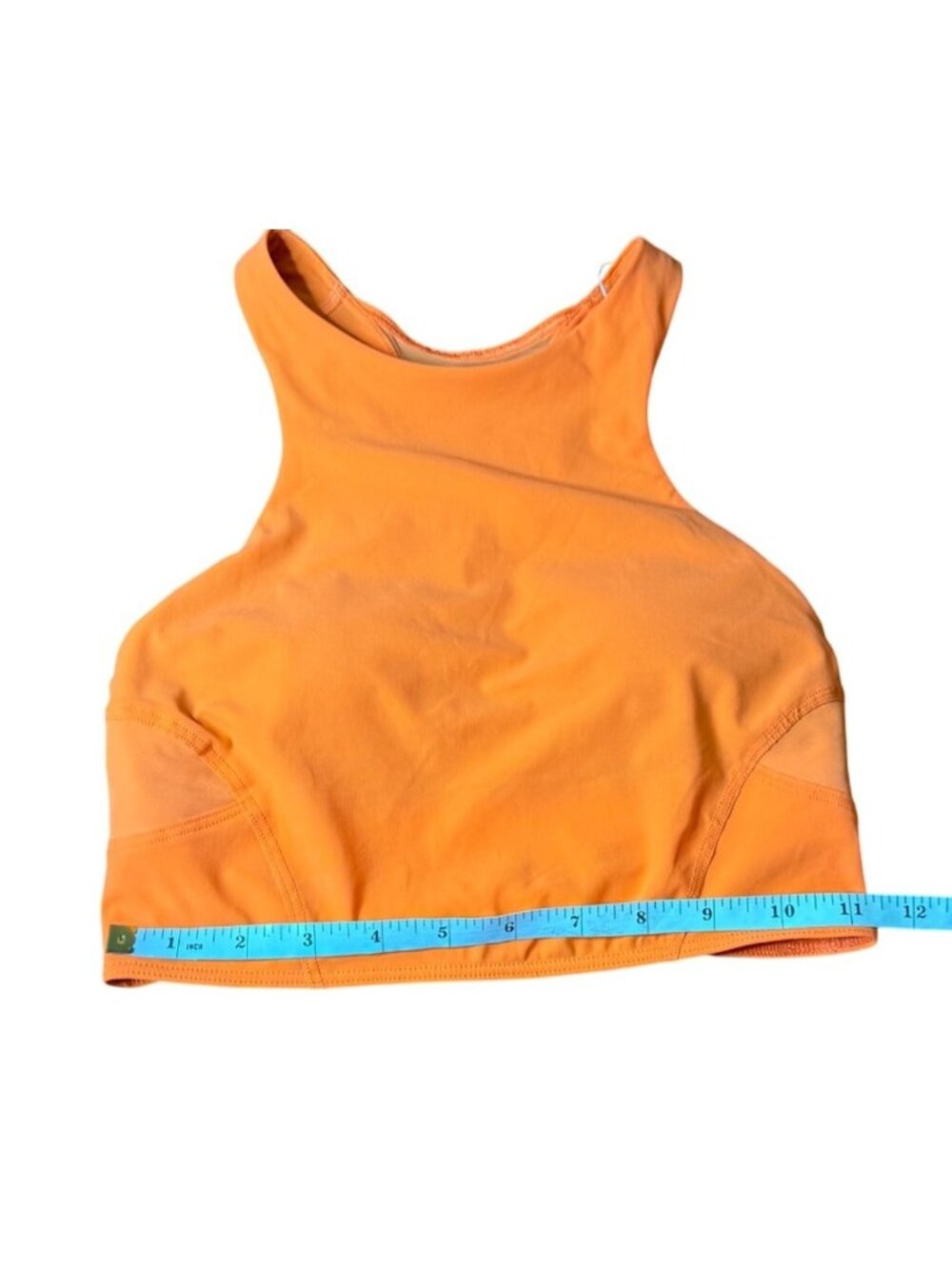 Lululemon Mesh-Back Train Bra Size 2 Medium Support, A/B Cup W2D30S Orange Frapp - Picture 12 of 13